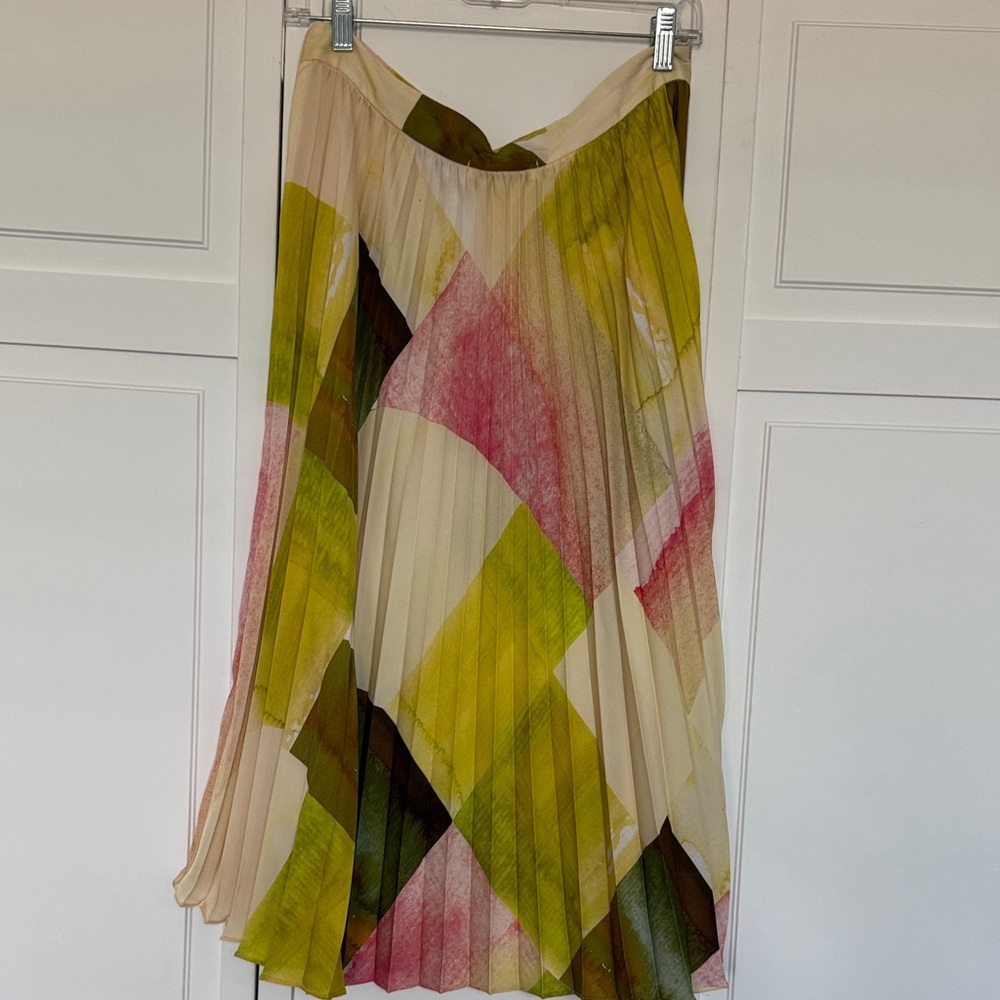 Mango Colorful Geometric Midi Skirt